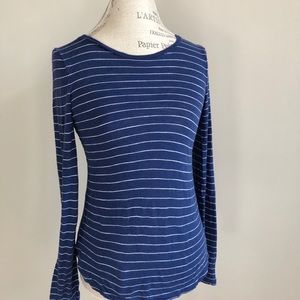 Banana Republic blue/white striped shirt